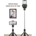 3-in-1 Wireless Bluetooth Selfie Stick XT-02 | Remote Shutter, 360° Rotate, Extendable, Foldable Mini Tripod & Monopod for Smartphones, Black.