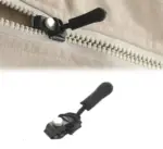 Zipper Repair Kit with Nylon Pull Tabs & Cords, Removable Zip Puller Tabs Cords Clothing Fixer Tool Replacement Metal Zipper Pull for Sliding Teeth Universal Screw Fix Zip Puller for Bags, Ga - Image 2
