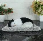 Cute Dashboard Decorative Sleeping Cat – Car Interior & Table Decor with Sound Effect - Image 5
