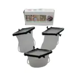Eco-Friendly Food Storage: Reusable Silicone Bags (3-Pack) - Leakproof & Safe - Image 4