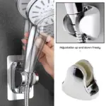Adjustable Hand Shower Holder with Fixing Screws Adjustable Bracket for Bathroom - Image 3