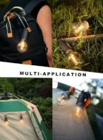 Rechargeable Camping Lights, Waterproof LED Tent Lights with USB Cable, 3 Modes Hanging Camping Lantern, Hanging Lamp for Hiking, Emergency, Camping, Household, Car Repairing(1PCS) - Image 3