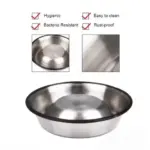 Stainless Steel Non-Skid Pet Feeding Bowl 750 ml - Image 6