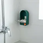 Wall Mounted Soap Holder With Drain Tray Bathroom Soap Dish Self Draining Soap Stand For Sink Kitchen And Wash Basin Hygienic Soap Storage Organizer Ã‚ | Premium, Durable, Compact, Organizer - Image 5