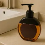 Apple-Shaped Refillable Liquid Soap Dispenser – 350 ML Hand Wash & Lotion Bottle. - Image 2