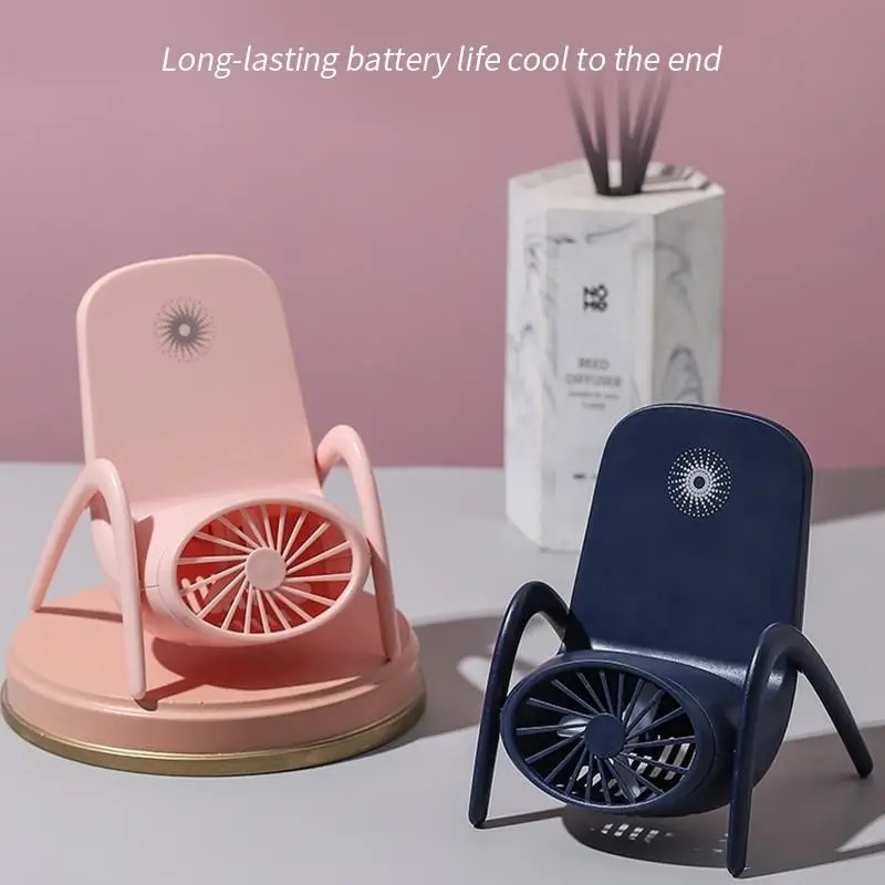 svqkC0rrYCToV8tJJMzwmwQAVBtFB59kGKGvpRjQ.webp Portable Mobile Phone Holder Fan Personal Fan Multi- Function Fan Handheld Charging Fan (Battery Not Include) - Image 1
