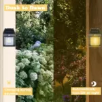 Solar Wall Lights / Lamp Outdoor, Wireless Dusk to Dawn Porch Lights Fixture, Solar Wall Lantern with 3 Modes & Motion Sensor, Waterproof Exterior Lighting with Clear Panel (1 Pc ) - Image 3