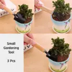 3-Piece Small Garden Tool Set Hand Cultivator, Trowel & Fork - Image 4