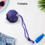 Foldable Nylon Shopping Bag (Rose Design): Reusable, Eco-Friendly (1 Pc) - Image 4