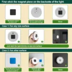 Motion Sensor Light for Home with USB Charging Wireless Self Adhesive LED Body Induction Lamp Sensor Light for Wardrobe Lights with Sensor Night Light for Cupboard Stairs (White) - Image 6