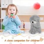 Portable Breathing Teddy Bear Soft Toy Plush Sound Machine, Baby Gift with Music, Lights & Breathing Motion Infant Toys for Newborns, Soft Breathing Stitch Teddy - Image 8