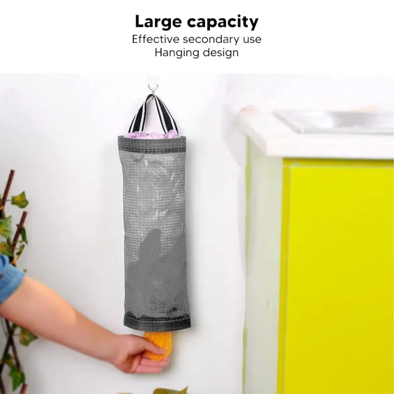 wh1WhFvyiopGfyRHNiQoRr4eHfvpFuyeI9mIVj6Q.webp Hanging Waste Bag Holder, Garbage Bag Storage Bag, Widening Handle Hanging Sturdy for Store Garbage Bags Home Store Debris Kitchen, Bedroom Large Capacity for Restaurant (1 Pc) - Image 1