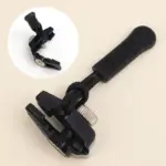 Zipper Repair Kit with Nylon Pull Tabs & Cords, Removable Zip Puller Tabs Cords Clothing Fixer Tool Replacement Metal Zipper Pull for Sliding Teeth Universal Screw Fix Zip Puller for Bags, Ga