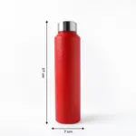 1000 ML Stainless Steel Water Bottle with Leak-Resistant Cap (Red) - Image 4