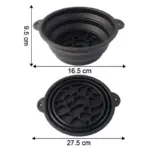 Silicone Ice Facial Bowl with Built-In Ice Tray Foldable Skin Care Bowl (1 Pc) - Image 3