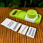 Slicer for Kitchen 5 in 1 Foldable Vegetable Slicer Blade Potato Cutter, Veggie Slicer, Onion Slicer, Julienne Grater with Protective Guards, Stainless Steel Blade - Image 2