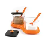 Dining Table Stand 2 Pcs Pickle Jar Spice Tray Spoons Virgin Plastic Kitchen Storage Container Serving Salt Pepper Sauces Chutney Masala Mukhwas, Aachar - Image 4