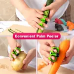 Hand Palm Peeler Fruit Hand Vegetable Peeler Potato with Rubber Finger Grip Kitchen Cooking Tool Cucumber - Image 4