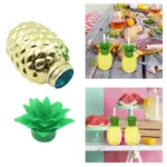 Plastic Pineapple Cups with Straw (1 Pc) - Party Favors, Hawaiian, Beach - Image 5