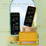 2 in 1 LCD Writing Tablet Pencil Case for Kids with Stylus and One Key Erase Digital Doodle Writing Board School Pencil Box (Multicolor) - Image 8