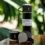 Stainless Steel Vacuum Flask Set with 3 Steel Cups Combo for Coffee Hot Drink and Cold Water Flask Ideal Gifting Travel Friendly Latest Flask Bottle. (500ml) - Image 4