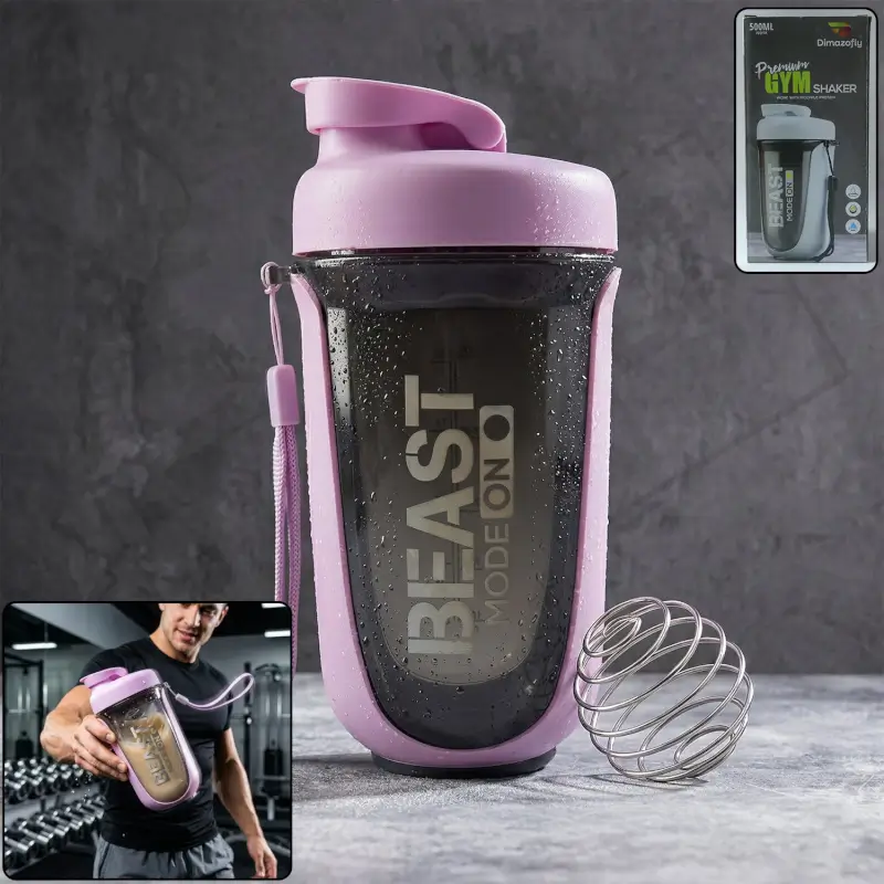 zg8StSNXYXurTlufCt8RDXJ2ufiYhcPRk6JoyYpI.webp Premium Gym Shaker Bottle Ml Approx Leak Proof Protein Shaker With Mixing Ball Bpa Free Sports Water Bottle For Fitness Gym Workout Protein Shake | Reusable, Leakproof, Portable, Dai - Image 1