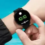 Top Trendy Touch Screen Digital Watch | Green LED, Black Round Dial, Rubber Strap, Unisex Casual Watch. ( black, Standard )