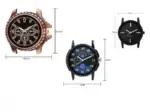 Attractive Men Multicolor Leather Analog Watch Combo ( default, OS )