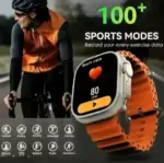 T800/900 Ultra Wireless Charging Watch – Orange Band ( default, OS )